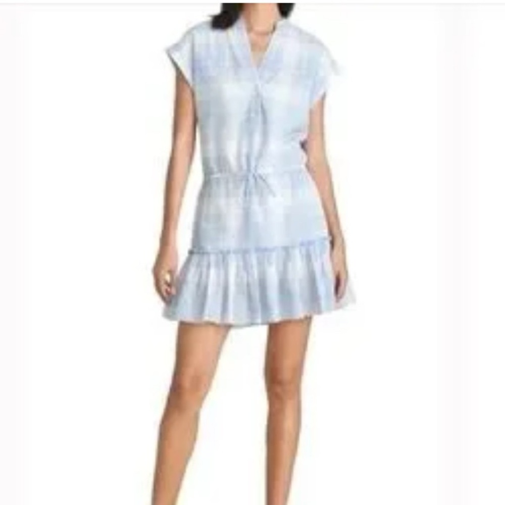 Veronica Beard Blue Plaid Mini Dress